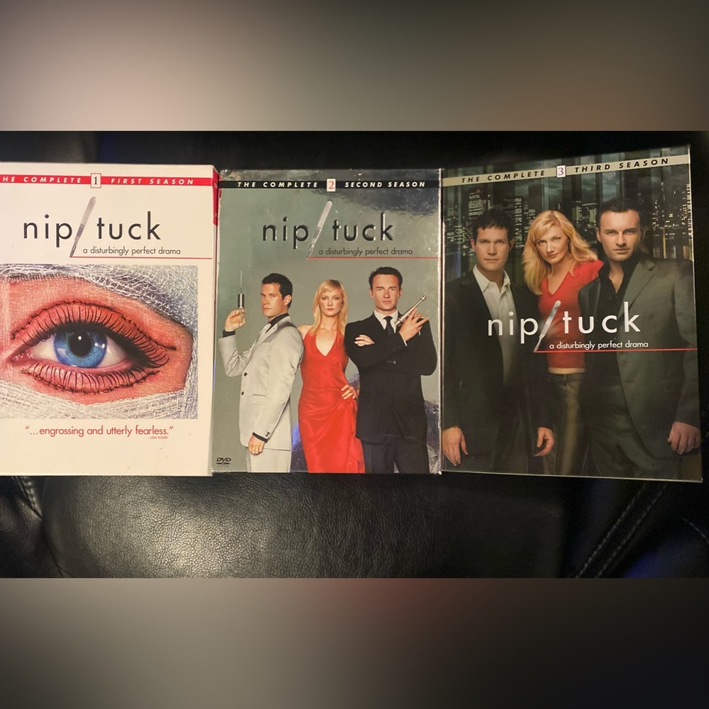 Nip/Tuck⭐️Complete 1st, 2nd & 3rd seasons DVD sets⭐️17 DVDs total